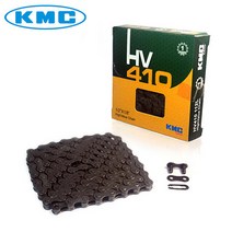 KMC HV410 1단 자전거 체인 체인링크포함, 1개