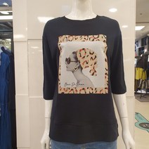 블루페페 부평점 5부 면 혼방 티셔츠 가벼운 착용감 편안한 핏감