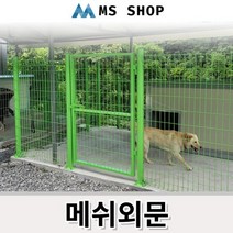 휀스출입문 높이별 메쉬출입문 전원주택 대문 연두색 외 6colors 자체제작 기초형 앙카형, LPG회색, H:2000