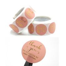 땡큐 포장 스티커 1롤 선물 답례품 편지 상품