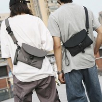 [옷자락] 남자 여자 캐주얼 스트릿 크로스백 가방