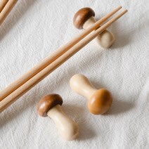 4개세트 일본식 명품 야채 버섯 수저 받침 젓가락 받침대 / 대파 홍당무 당근 가지 채소 수저받침, 한개옵션0