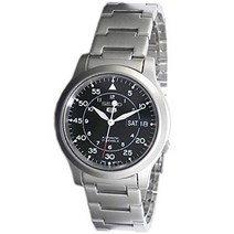 세이코 seiko 손목 시계 import import 해외 모델 snk809k1 블랙 메탈 벨트 남성용