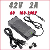 전동 키보드 전기 자전거 배터리 42v 2a 충전기 전기 ebike 배터리 전원 공급 장치 어댑터 xiaomi mijia m365 스쿠터 스케이트 보드 액세서리 사용 미국, dc 오 플러그