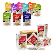 테비 쮸루쮸루 고양이간식 30g x 48개 9종, 종류:연어