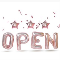 매장 오픈 은박풍선 무대 파티용품세트 개업식 카페 가게 입구 촬영용 슈퍼, 실버