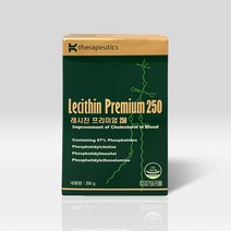 [케이세라퓨틱스] 레시친 프리미엄 250g X 1박스_레시틴+고함량 NON-GMO 대두레시틴 100%+인지질97%+지질개선+콜레스테롤조절