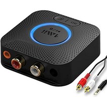 1Mii Bluetooth 수신기 오디오 블루투스 수신기 AAC APT-X 3D 대응 소형 무선 전송 거리 먼 ver5.0 저연지 재생 RCA AUX 3.5mm 스테레오 미니 플러그 접속 스테레오 시스템 스피커 차재 카 스테레오 등에 적용