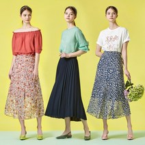 태그 쉬폰 스커트 2종 택1