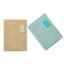이니셜스 기본형 다이어리 / 이름 로고 각인 25절(A5) 32절(B6) 40절 6공 시스템 2023 업무용 플래너, 스웨이드 크로스 기본형_베이지