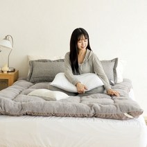 사계절 두툼한 토퍼 먼지없는 알러지 케어 안티 알러지 4계절 여름 양털 세탁 푹신한 침대 타퍼, 싱글(100x200x)