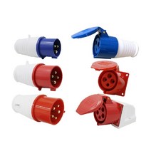 산업용 플러그 소켓 3P 4P 5 핀 전기 커넥터 16A IP44 방수 벽 장착 MALE FEMALE 220V 380V, 한개옵션1, 11 5P 16A Mounted