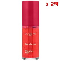 Clarins 클라란스 워터 립 스테인 01 로즈 워터 7ml 2팩