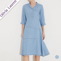 인디안 [올리비아로렌]플레어 데님원피스 VVBOA3M3291