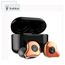 Sabbat E12 Ultra 블루투스5.0 이어폰 TWS 하이파이 커널형 스포츠 무선충전 소음감소 가성비 정품 최저가도전 패션6색옵션, 골드 코퍼