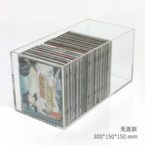 비닐 레코드 LP CD 앨범 아크릴 투명 거실 캐비닛 선반, 덮개가 없는 CD 앨범 저장 30 15