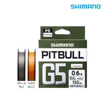 시마노 핏불 PE합사 G5 150m LD-M51U, 오렌지 0.6호