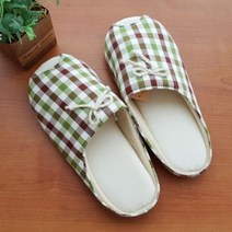 기타 바보사랑[안나하우스]체크 매듭 슬리퍼