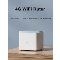 lte라우터 블루투스 무선 수신기 와이파이 휴대용 4G 와이파이 라우터 5200mAh 배터리 CPE SIM 카드 모뎀, 01 4G WiFi Router