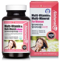 네추럴라이즈 멀티비타민 포우먼 여성용 종합비타민 90정 3개월분, 99999개