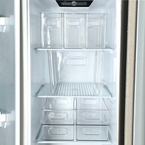 조립식앵글제작 냉장고홈바 속깊은수납장 정수기선반 주방 냉장고 캐비닛 보관 상자 서랍 냉동고 특수 바구니 마무리 인공 고기, [24] 4876 4877 4878 각 1 냉동고