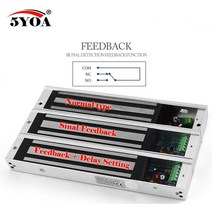 출퇴근기록기 얼굴인식 근태 지문 인식기 60/180/280/350/500kg 전자 잠금 전기 마그네틱 도어 장치 350/6, 180kg Feedback, 06 180kg Feedback