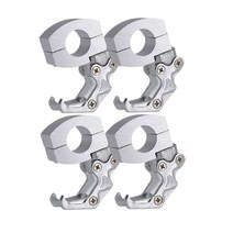 위너리스 오토바이 핸들 봉지걸이 4P 헬멧걸이 후크, 실버4P