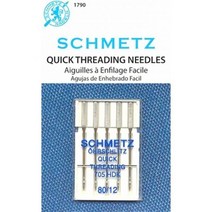 SCHMETZ 퀵 THREADING 재봉틀 미싱 NEEDLES SIZE 12/80 부품#1790~5 Pack