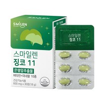 녹십자 스마일렌 징코 11 30정 은행잎추출물 스마일렌 브랜드