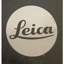 Leica 로고 라이카 스티커 콜라 금속 휴대폰 카메라 장식용, [12] silver1cm