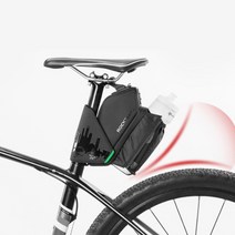 락브로스 물통 거치가 가능한 방수 안장가방 자전거 새들백, A45 블랙, 1개