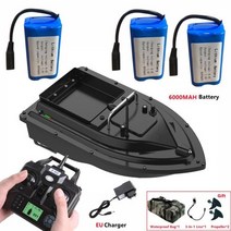 rc잠수함 둥지 방수 고속 원격 제어 미끼 로딩 고정 속도 크루즈 야간 조명 낚시, GPS EU 2B 6000mAh