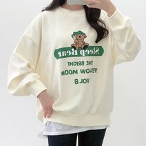 걸즈팩토리 여성용 슈베어 기모 국내산 맨투맨티셔츠