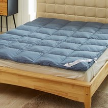 라뽐므 구스 1단토퍼 매트리스 일반형, 연블루