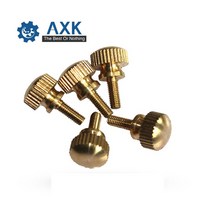 전산 볼트 너트 육각 M3 M4 GB834/DIN464 손으로 조여주는 황동 널링 나사 구리 트위스트 널링 볼트 컴퓨, 02 M3 10Pcs_05 16mm