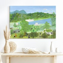 더 아트 컴퍼니 그랜마 모지스 따뜻 힐링 명화그림 액자 행복 그림 아이방 카페 홈데코 거실 사무실 매장 인테리어 50종 1-25, 21. GM-깊은 강에서