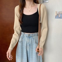 태영스토어 여성 볼레로 니트 크롭 숏가디건