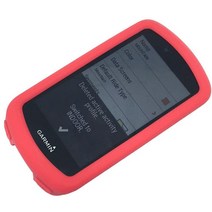 Eachy.i Garmin Edge 1030 Plus와 호환 케이스 Plus GPS 내비게이션용 보호 실리콘 스킨 커버 (그레이), Red