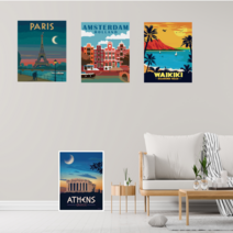 모모픽스페인팅 diy 쉬운 명화그리기 세계 도시 그림 30x40 유화 물감 색칠 세트 학교 미술 준비물 빨리 그리는, D02 런던