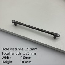 보트수리 유럽 럭셔리 크리스탈 솔리드 아연 합금 캐비닛 핸들 주방 찬장 문 가구 하드웨어, 31 8-192mm