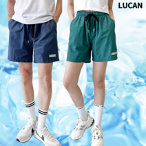 루칸 남여공용 여름 커플 밴딩 반바지