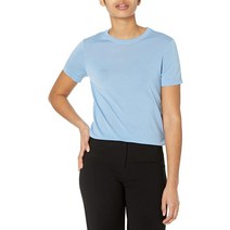 Theory 여성용 기본 티셔츠 P.Regal Wo 파우더 블루 X-Small