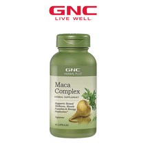 GNC 허벌 플러스 마카 콤플렉스 60 캡슐 페루 마카 사포닌 함유