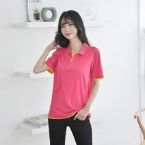쿨론 페브릭 이중 카라티(반팔) 티셔츠