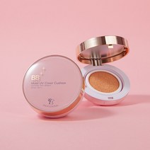 커버력 좋은 기능성 촉촉한 물광 쿠션 성분좋은 이프로페셔널 BB 쿠션 팩트, 21호 베이지, 1개