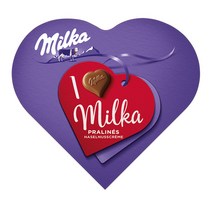 Milka I Love Milka Hazelnut Cream Chocolates 밀카 아이 러브 밀카 헤이즐넛 크림 초콜릿 5.5gx8입 4팩