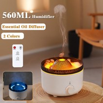 USB 가습기 화재 불꽃 디퓨저 화산 및 향수 아로마 오일 에센셜 가정용 전기 냄새 360ml, 05 E 560ml_01 AU