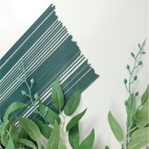 국내 꽃철사 지철사 꽃포장용철사 녹색 50P (두께 2.2mm길이50cm), 꽃철사 40CM (50P)