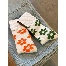 얼반아웃피터스 해피 페이스 올오버 프린트 크루 남성 양말 2색 택1