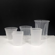 투명 플라스틱 화분 모음 삽목 난분 분갈이 모종 플분 호접란 투명분 슬릿 롱화분 서클링예방, 04.투명원형롱슬릿분21호
